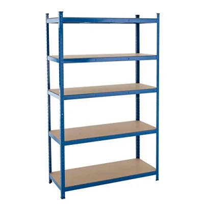 Abbildung von ESTEXO Steckregal Lagerregal Schwerlastregal Regal Kellerregal Werkstattregal Garagenregal (Blau / 200x120x50cm 875kg)