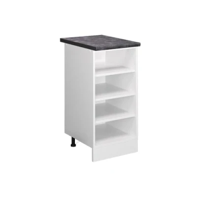 Abbildung von Vicco Küchenregal R Line, Weiß/Weiß, 40 cm, AP Anthrazit