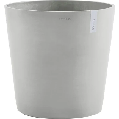 Abbildung von ECOPOTS Blumentopf &quot;AMSTERDAM White Grey&quot;, BxTxH: 50x50x43,8 cm, mit Wasserreservoir