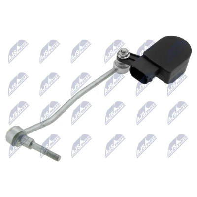 Abbildung von NTY ECX AU 028 Sensor, Xenonlicht (Leuchtweiteregulierung) mit Anschlussteilen, ohne Koppelstange VOLKSWAGEN: Phaeton, AUDI: A8 D3