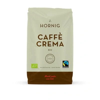 Abbildung von J. Hornig Kaffeebohnen Espresso Bio &amp; Fairtrade, Caffè Crema Bio, 1kg ganze Bohnen, schokoladiger Geschmack, für Vollautomaten, Siebträgermaschine und Espressokocher