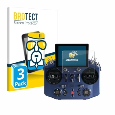 Abbildung von BROTECT Schutzglas für FrSky Tandem X20S (3 Stück) Schutzfolie Panzer Folie Glas [Extrem Kratzfest 9H, Anti Fingerprint, Ultra Transparent]