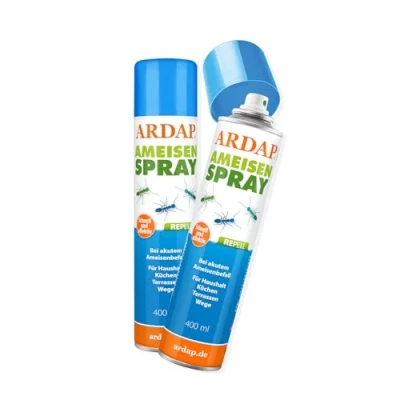 Abbildung von ARDAP Repell Ameisenspray 2 x 400ml außen &amp; gegen Ameisen im Haus Mittel Ameisenmittel Spray bei akutem Ameisenbefall Wirkt schnell (PT19)