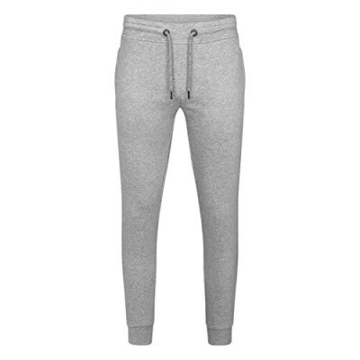 Abbildung von HRM Unisex 1500 Premium Joggingpants I Fair Trade Jogginghose Damen &amp; Herren, 285 g/m² Aus 70% Baumwolle 30% recyceltem Polyester, grey Melange, 5XL