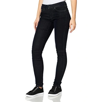 Abbildung von Pepe Jeans Damen Pixie New Wave Skinny Jeans, (1o0z Wavy Stripe Denim 000), 31W / 32L