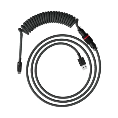 Abbildung von HyperX USBC Coiled Cable Spiral Verbindungskabel, USB Typ A, C, (120 cm)