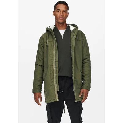 Abbildung von Only &amp; Sons Onsalexander Parka, Herren, Größe: Small, Olice night