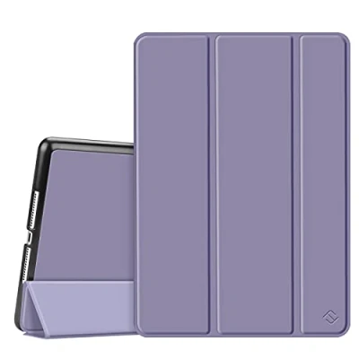 Abbildung von Fintie SlimShell Hülle für iPad 9.7 2018 2017 / Air Ultra Schlank Superleicht Ständer Schutzhülle mit Auto Schlaf/Wach Funktion 9,7&quot; 2018/2017 Modell, 2/1, Pastellviolett