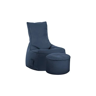 Abbildung von SITTING POINT only by MAGMA Sitzsack Set Scuba Swing + Hocker Jeansblau
