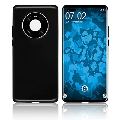 Abbildung von PhoneNatic Case kompatibel mit Huawei Mate 40 Pro schwarz Silikon Hülle Cover