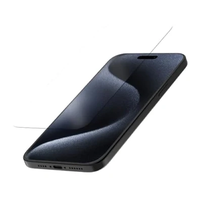 Abbildung von Quad Lock Displayschutz aus Hartglas für iPhone (iPhone 15 Plus/15 Pro Max)