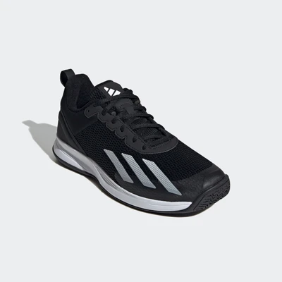 Abbildung von adidas Performance Courtflash Speed Multicourt Tennisschuh, Herren, Größe: 42 2/3, Core black/footwear white Schuhe