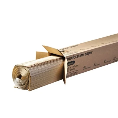 Abbildung von Legamaster 7 240100 Moderationspapier, 80 g/m², 100 Bögen, 116 x 140 cm, braun brown paper, Kraft Papier zum moderieren für Pinboards