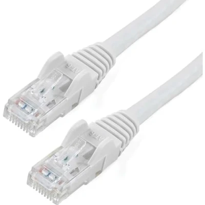 Abbildung von StarTech. com Ethernet Kabel (Cat6, Cat6, 650 MHz, 100 W, PoE, RJ45, UTP, Netzwerk /Patchkabel, Snagless, mit Zugentlastung, UL Zertifiziert/TIA (N6PATCH75WH) Weiß