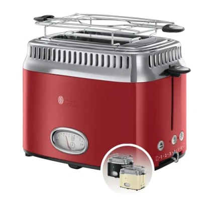 Abbildung von Russell Hobbs Retro Ribbon Red Toaster