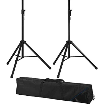 Abbildung von MONACOR PAST 164SET Lautsprecherboxen Stativ Set, Aluminium, schwarz