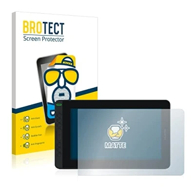Abbildung von BROTECT Entspiegelungs Schutzfolie für Huion Kamvas 12 Matte Displayschutz Folie, Anti Reflex, Fingerprint