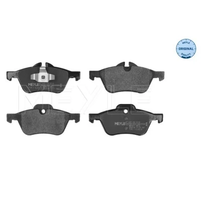 Abbildung von MEYLE 025 232 8118 Bremsbelagsatz ORIGINAL Quality Vorderachse für Verschleißwarnanzeiger vorbereitet mit Anti Quietsch Blech MINI: Cabrio, Schrägheck