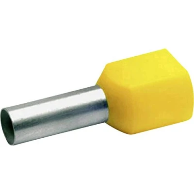 Abbildung von Klauke 87614 Zwillings Aderendhülse 10 mm² Teilisoliert Rot 100 St.