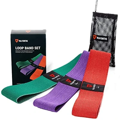 Abbildung von VIA FORTIS Premium Loop Bands mit Tasche &amp; Übungsanleitung einzeln und als Set