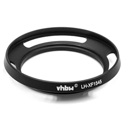 Abbildung von vhbw Metall Gegenlichtblende Streulichtblende Sonnenblende schwarz kompatibel mit Objektiv Ersatz für Fuji/Fujifilm LH XF1545