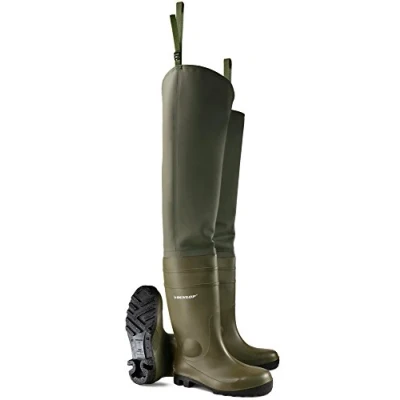 Abbildung von Dunlop Wathose Gummistiefel, Herren, Größe: 47, Grün Kunststoff