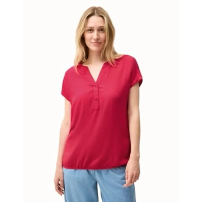 Abbildung von CECIL Damen B345818 Blusenshirt in Unifarbe, Glazed Apple Red, L