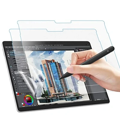Abbildung von MoKo 2 Stück Schutzfolie Kompatibel mit Microsoft Surface Pro 11 13&quot; 2024/ 10 9 / 8 X, [Wie auf Papier Schreiben] Matt Displayschutzfolie Blasenfrei Folie PET Mattfolie,