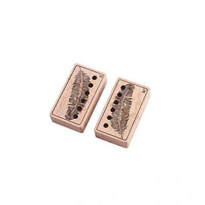 Abbildung von Alnicov 52mm Maple Humbucker Gitarren Pickup Covers für E Bridge (2 Stück)