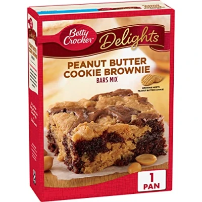 Abbildung von Betty Crocker Delights Peanut Butter Cookie Bownie Mix, 500 ml