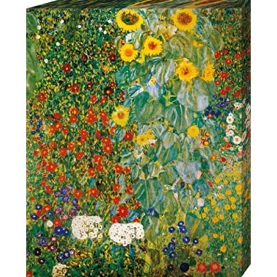 Abbildung von 1art1 Gustav Klimt Poster Bauerngarten Mit Sonnenblumen, 1905 06 Bilder Leinwand Bild Auf Keilrahmen XXL Wandbild Kunstdruck Als Leinwandbild 50x40 cm