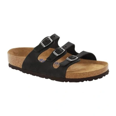 Abbildung von Birkenstock Pantolette flach, Damen, Größe: 37, Black Schuhe