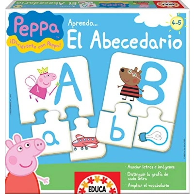 Abbildung von Educa Borras 15652 Peppa Wutz Puzzle zum Erlernen des Alphabets (in spanischer Sprache)