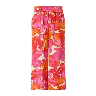 Abbildung von comma Stoffhose, Damen, Größe: 42, Pink orange