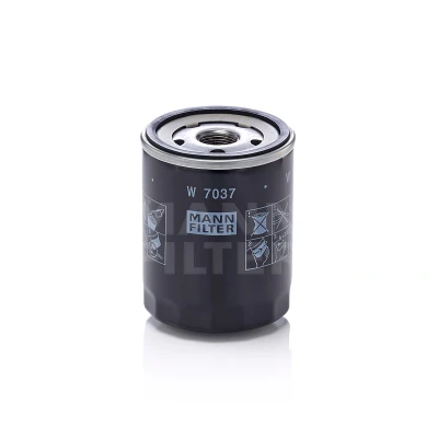Abbildung von MANN FILTER W 7037 Ölfilter M 20 X 1.5 mit einem Rücklaufsperrventil Anschraubfilter SUBARU: Impreza III Schrägheck, Outback IV, Legacy 5 Kombi