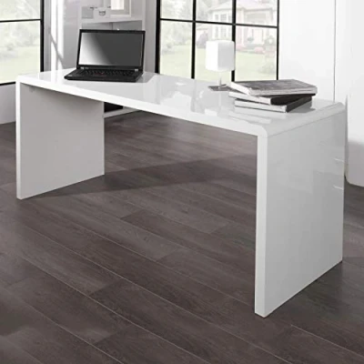 Abbildung von cagü DESIGN SCHREIBTISCH [SOHO] WEISS HOCHGLANZ 160cm, NEU!