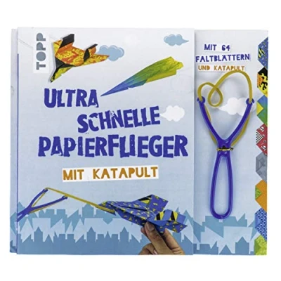 Abbildung von Ultra schnelle Papierflieger mit Katapult: Anleitungen, Faltblätter und Katapult für die schnellsten aller Zeiten