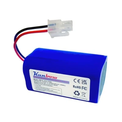 Abbildung von Kunbow 3200mAh Li ion akku,Ersatzakku für iLife A4, A4s, A6, V7, V7s Plus, Pro, X620, Y8H4 Saugroboter(14.8V/47.36Wh)