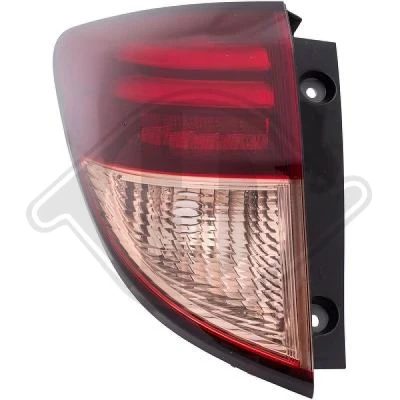 Abbildung von DIEDERICHS 5292095 Rückleuchte links äusserer Teil LED, WY21W rauchgrau mit Lampenträger HONDA: HR V II (RU) 1.5, 1.6 i DTEC 2015