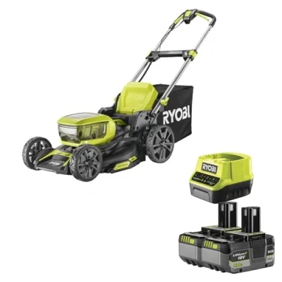 Abbildung von Akku Rasenmäher RYOBI ONE+ RY18LMX46A 250, 18 V, 2 x 5,0 Ah, 46 cm, 55 l