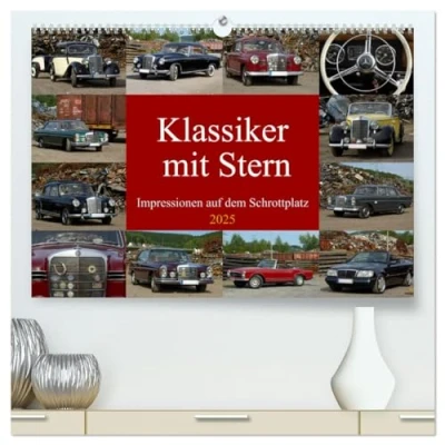 Abbildung von Klassiker mit Stern (hochwertiger Premium Wandkalender 2025 DIN A2 quer), Kunstdruck in Hochglanz