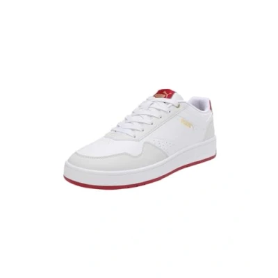 Abbildung von PUMA Unisex Court Classic Sneaker, White Vapor Gray Club Red, 44.5 EU
