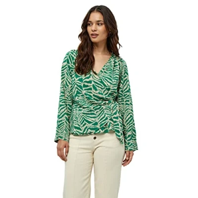 Abbildung von Desires Dealberte LONG Sleeve WRAP BLOUSE. Bluse, Damen, Größe: Small, Simply green