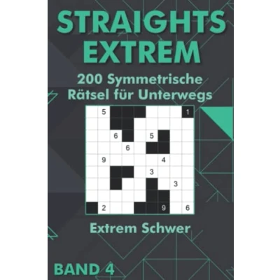 Abbildung von Straights Rätselbuch Extrem Schwer: Symmetrische Stradoku Rätsel für Erfahrene &amp; Profis als Taschenbuch Unterwegs