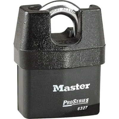 Abbildung von MASTER LOCK Hochsicherheits Wetterfest Padlock [Geschlossen Bügel] [Schlüssel] [Außenbereiche] [CEN Insurance Approved] 6327EURD Für Transport und Industrielle Anwendung