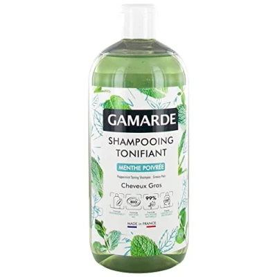 Abbildung von Gamarde Tonisierendes Shampoo, Pfefferminze, fettiges Haar, Bio 500 ml