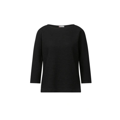 Abbildung von Street One MIT Feiner Struktur Strickpullover, Damen, Größe: 34, Schwarz