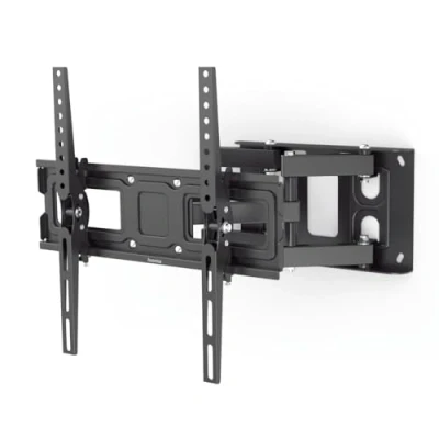 Abbildung von Hama TV Wandhalterung schwenkbar, neigbar, ausziehbar (TV 32 65 Zoll, VESA 100x100 bis 400x400, 40kg, mit Fischer Dübeln) schwarz
