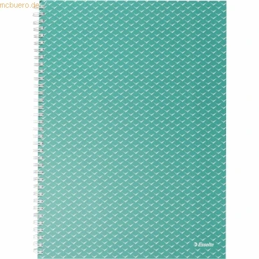 Abbildung von 4 x Esselte Collegeblock Colour&#039;Breeze A4 kariert 80 Blatt grün