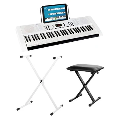 Abbildung von FunKey Home Keyboard 61 Edition (300 Sounds, 300 Rhythmen) (Spar Set, inkl. Keyboardständer &amp; Bank), mit Begleitautomatik und intelligente Lernfunktion